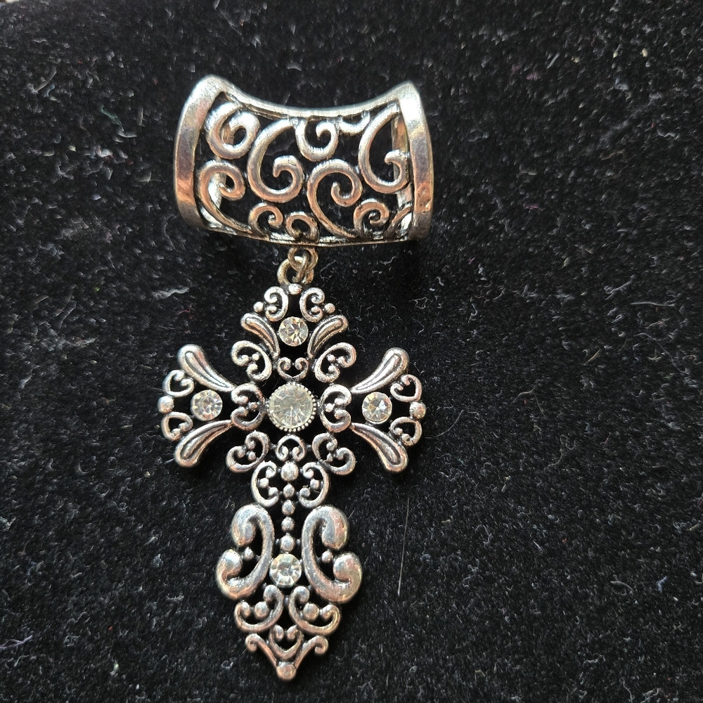 Used cross pendant with bling